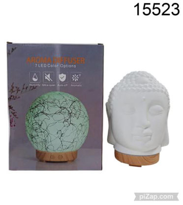 Imagen de HUMIFICADOR BUDA CERAMICA CON BASE MADERA 1.26